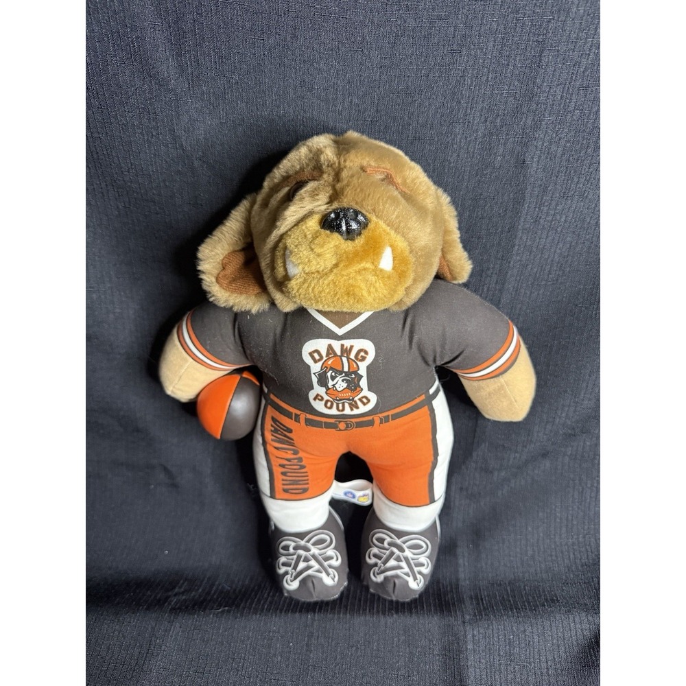 Vintage Cleveland Browns Dawg Pound Plush Dog 1999 NFL 9" Officially Licensed